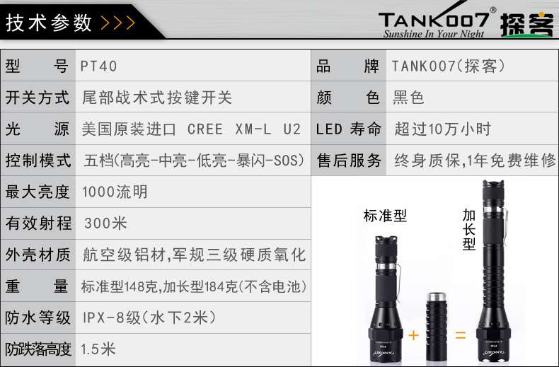 手電PT10，為戰(zhàn)術(shù)而生